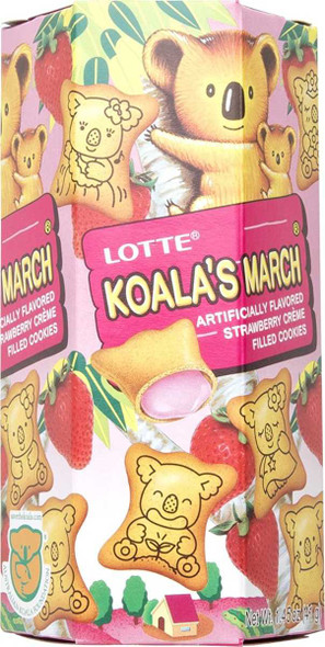 LOTTE: Cookies Koala Strwbry Sm, 1.45 oz New