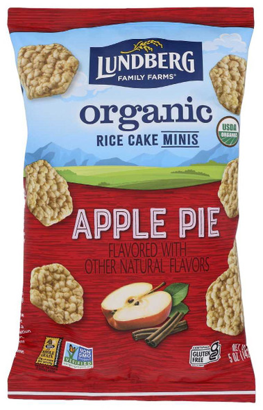 LUNDBERG: Rice Cakes Mini Appl Pie, 5 oz New