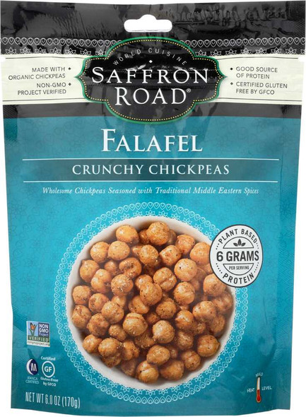 SAFFRON ROAD: Falafel Crunchy Chickpeas, 6 oz New