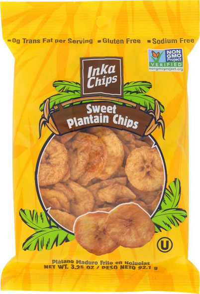 INKA CHIPS: Sweet Plantain, 3.25 oz New