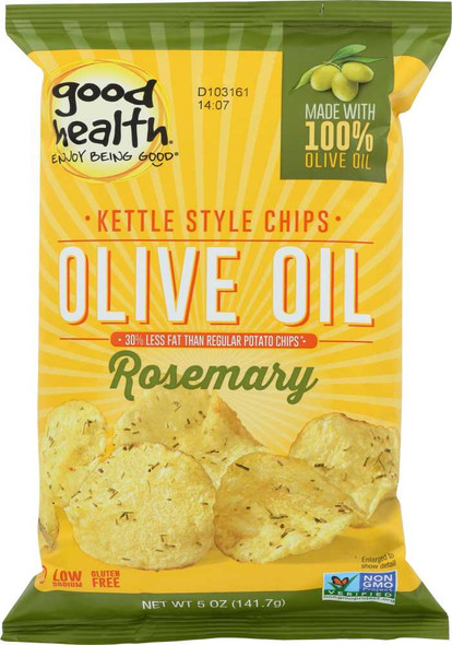 GOOD HEALTH: Kettle Chips Olive Oil Rosemary, 5 oz New