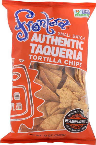 FRONTERA: Taqueria Stone-Ground Tortilla Chips, 12 oz New