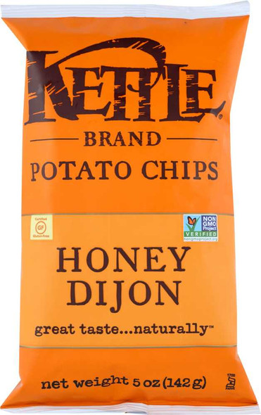 KETTLE BRAND: Potato Chips Honey Dijon, 5 oz New