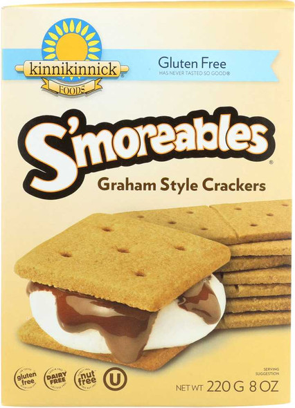 KINNIKINNICK: S'moreables Graham Style Crackers, 8 oz New