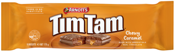 ARNOTTS: TimTam Chewy Caramel Cookie, 6.2 oz New