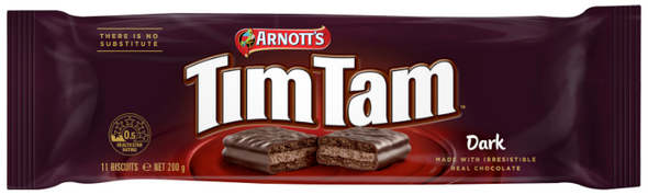 ARNOTTS: TimTam Dark Chocolate Cookies, 7 oz New
