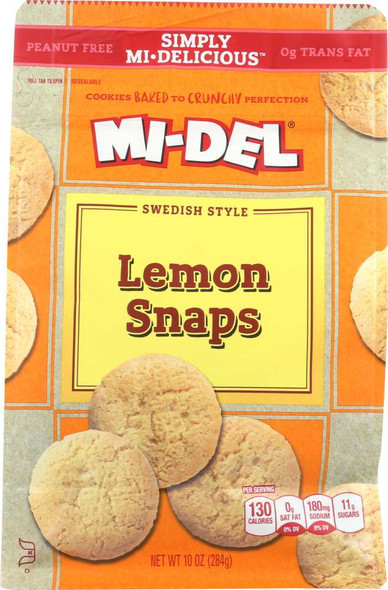 MIDEL: Cookies Snap Lemon, 10 oz New