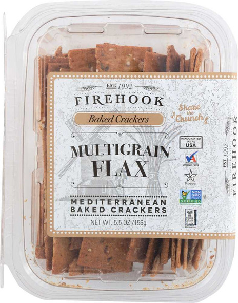 FIREHOOK: Multigrain Cracker Snack Box, 5.5 oz New