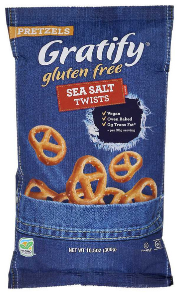 GRATIFY: Pretzel Twist Gluten Free, 10.5 oz New