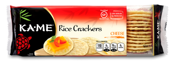 KA ME: Cheese Rice Crackers, 3.5 oz New