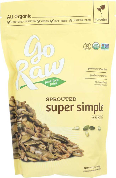 GO RAW: Organic Simple Seed Mix, 16 oz New