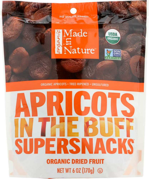 MADE IN NATURE: Organic Tree Ripened Apricots, 6 oz New