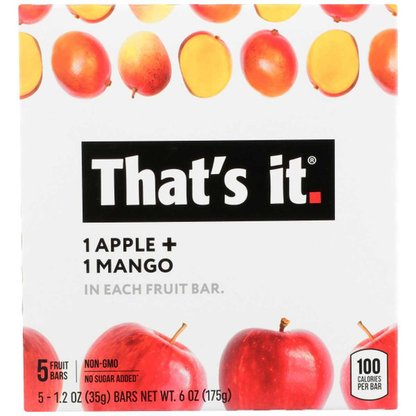 THATS IT: Apple & Mango Fruit Bar, 6 oz New