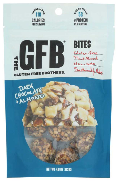 THE GFB: Dark Chocolate + Almond Bites, 4 oz New