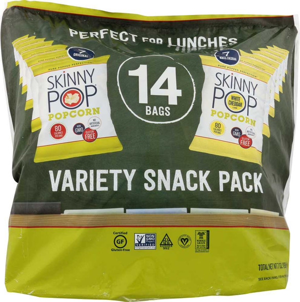 SKINNY POP: Popcorn RTE 2 Variety Pack 14 count, 7 oz New