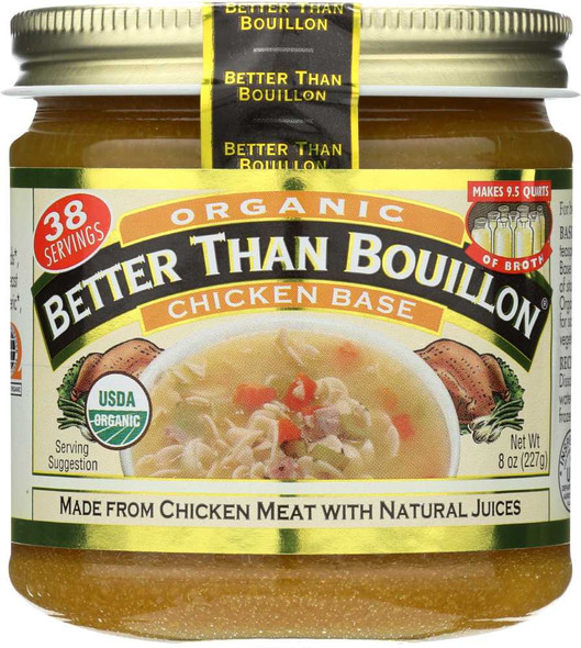 BETTER THAN BOUILLON: Organic Chicken Base, 8 oz New