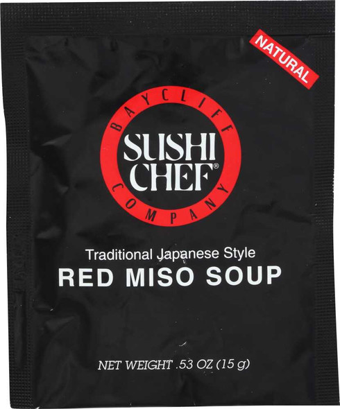 SUSHI CHEF: Soup Red Miso Traditional Japanese Style, 0.53 Oz New
