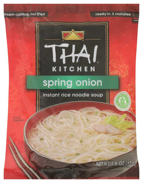 THAI KITCHEN: Instant Rice Noodle Soup Spring Onion, 1.6 oz New