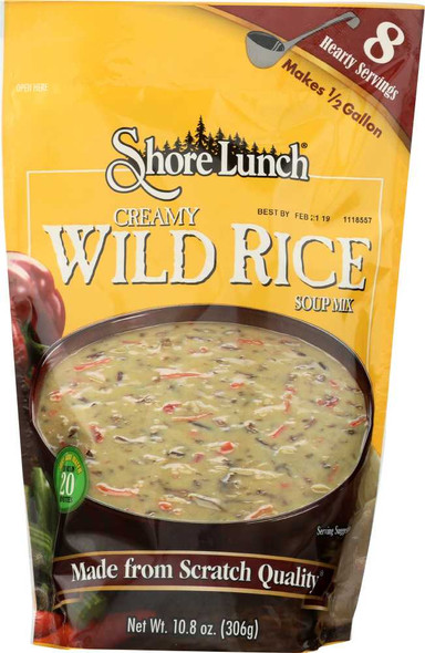 SHORE LUNCH: Mix Soup Creamy Wild Rice, 10.8 oz New
