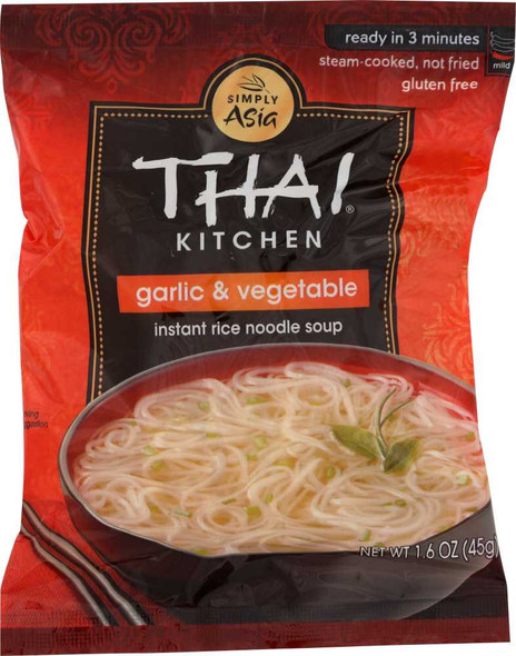 THAI KITCHEN: Garlic and Vegetable Instant Rice Noodle Soup, 1.6 oz New