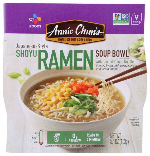 ANNIE CHUNS: Soup Bowl Shoyu Ramen, 5.4 oz New