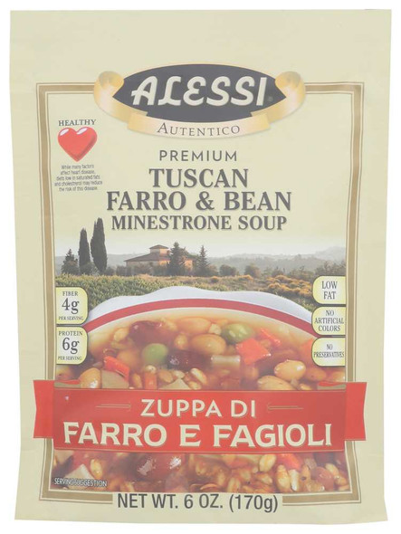 ALESSI: Mix Soup Tscn Farro Bean, 6 oz New