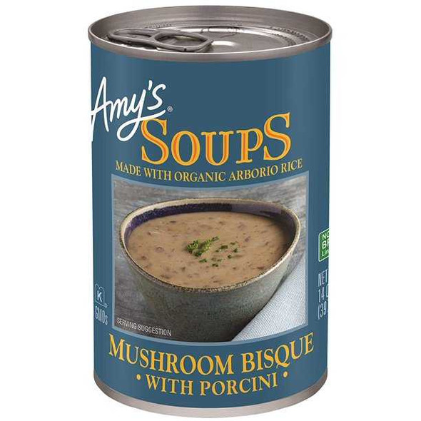 AMYS: Soup Mushroom Bisque, 13.8 oz New