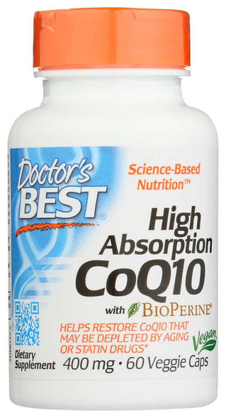 DOCTORS BEST: Hi Abs Coq10 400Mg, 60 VC New