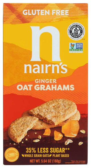 NAIRNS: Ginger Oat Grahams, 5.64 oz New
