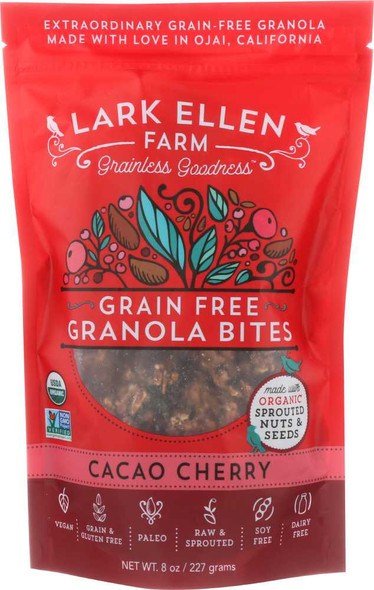 LARK ELLEN FARM: Cacao Cherry Sprouted Granola, 8 oz New