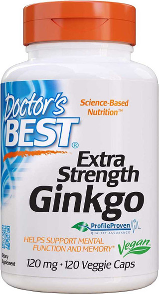 DOCTORS BEST: Extra Strength Ginkgo 120Mg, 120 vc New