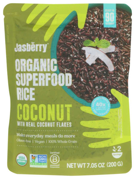 JASBERRY: Coconut Jasberry Rice, 7.05 oz New