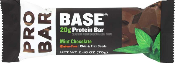 PROBAR: BASE The 20g Protein Bar Mint Chocolate, 2.46 oz New