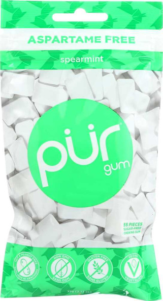 PUR: Spearmint Chewing Gum, 2.72 oz New