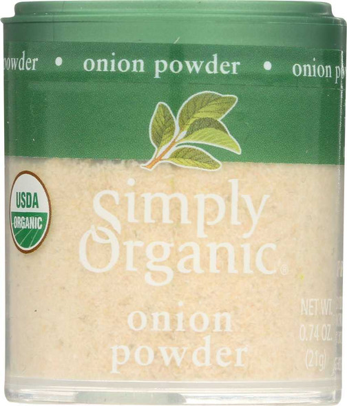 SIMPLY ORGANIC: Onion White Powder Organic, 0.74 oz New