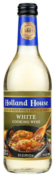 HOLLAND HOUSE: White Cooking Wine, 16 oz New