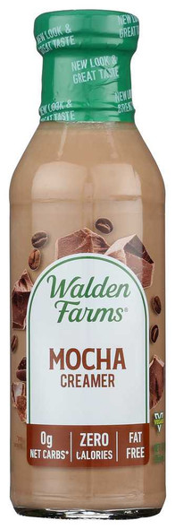 WALDEN FARMS: Calorie Free Mocha Coffee Creamer, 12 oz New