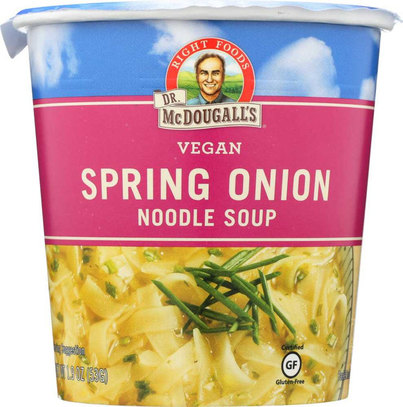 DR. MCDOUGALL'S: Spring Onion Vegan Noodle Soup Big Cup, 1.9 oz New