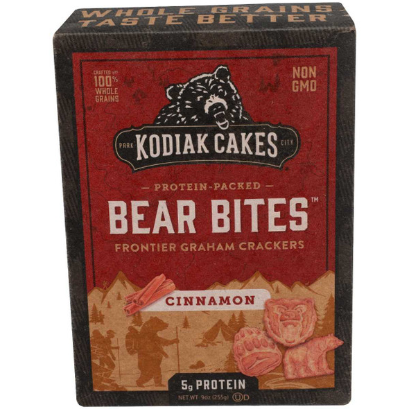 KODIAK: Bear Bites Cinnamon Graham Crackers, 9 oz New