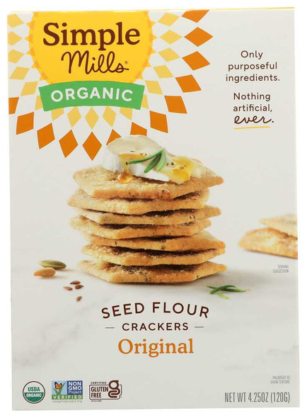 SIMPLE MILLS: Cracker Seed Original, 4.25 oz New