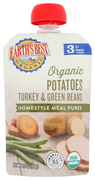 EARTHS BEST: Quinoa Turkey Sweet Potato, 3.5 oz New