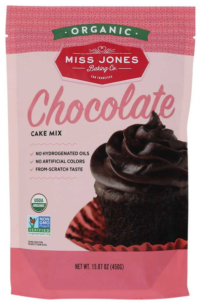 MISS JONES BAKING CO: Organic Chocolate Cake Mix, 15.87 oz New
