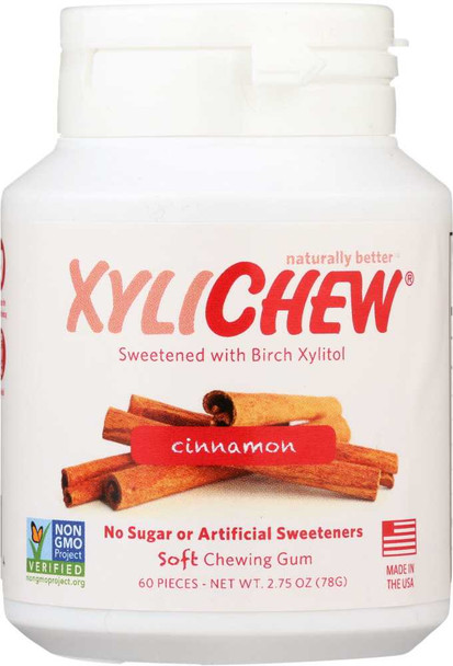 XYLICHEW: Cinnamon Gum Sf, 60 pc New