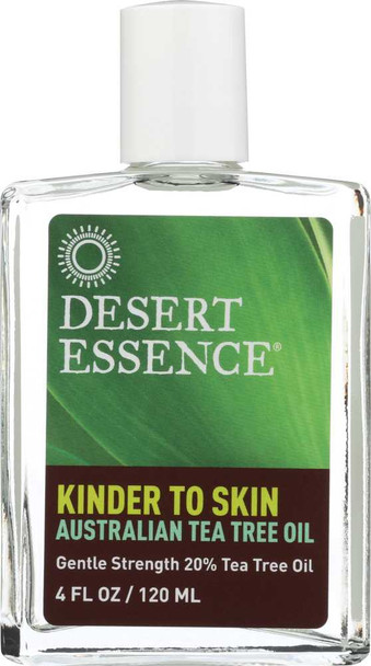 DESERT ESSENCE: Kinder to Skin Australian Tea Tree Oil, 4 oz New
