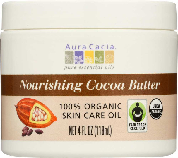 AURA CACIA: Cocoa Butter Org, 4 oz New