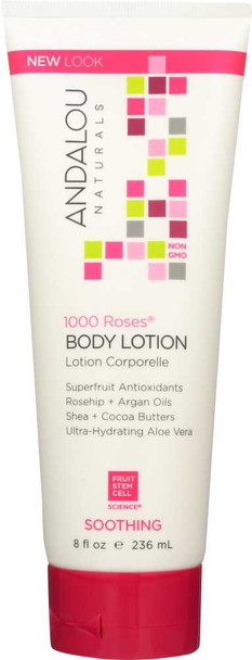 ANDALOU NATURALS: 1000 Roses Soothing Body Lotion, 8 oz New