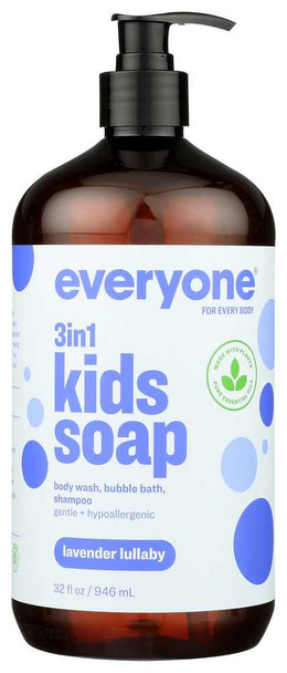 EO PRODUCTS: Everyone for Kids 3-in-1 Lavender Lullaby Soap, 32 oz New
