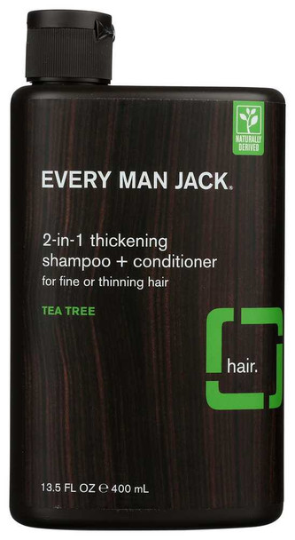 EVERY MAN JACK: 2-in-1 Thickening Shampoo + Conditioner, 13.5 oz New