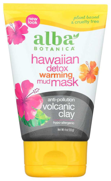 ALBA BOTANICA: Mask Hi Detox Warming Mud, 4 oz New