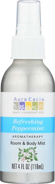 AURA CACIA: Peppermint Harvest Aromatherapy Mist, 4 oz New